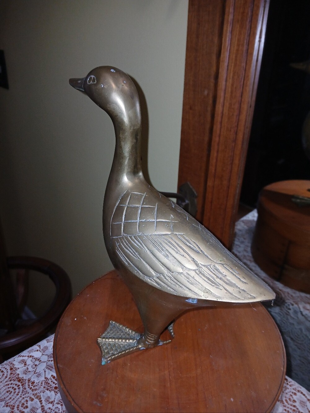 Vintage Brass Duck Decoy Figurine - Picture 4 of 10
